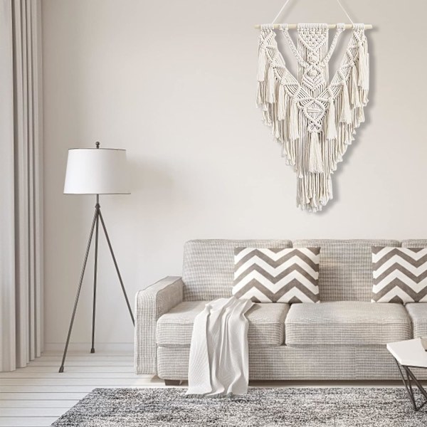 Sininen unelma Macrame seinävaate, Afaneep Suuri seinäkoriste
