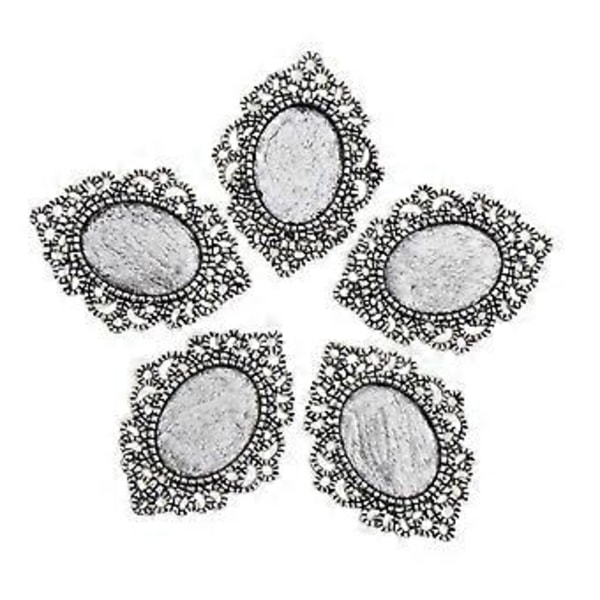 10x Filigran Innfatning Anheng Cabochon Innstilling
