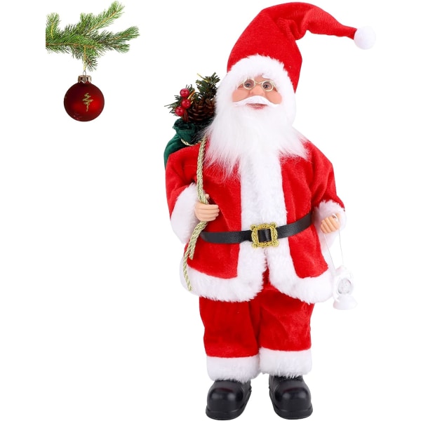 Santa Claus 30cm, Standing, Red Christmas Traditional Mini Figuri