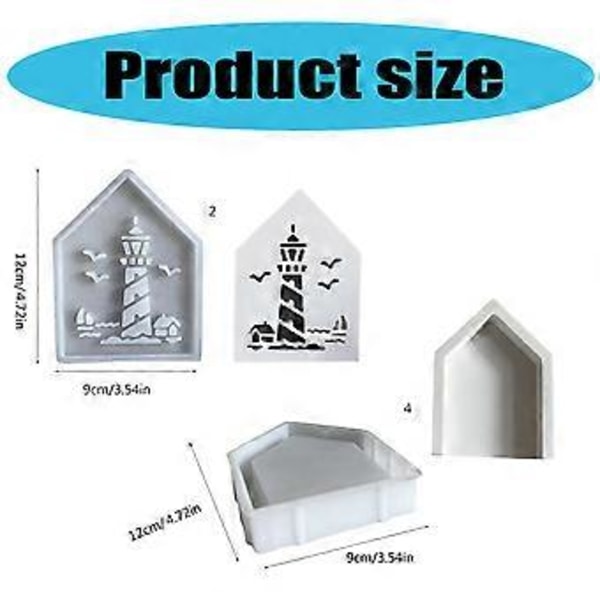 Mångsidig Silikon Fyr Ornament Form Stabil Silikon Fyr Form För DIY Konst- och Hantverksprojekt (4)