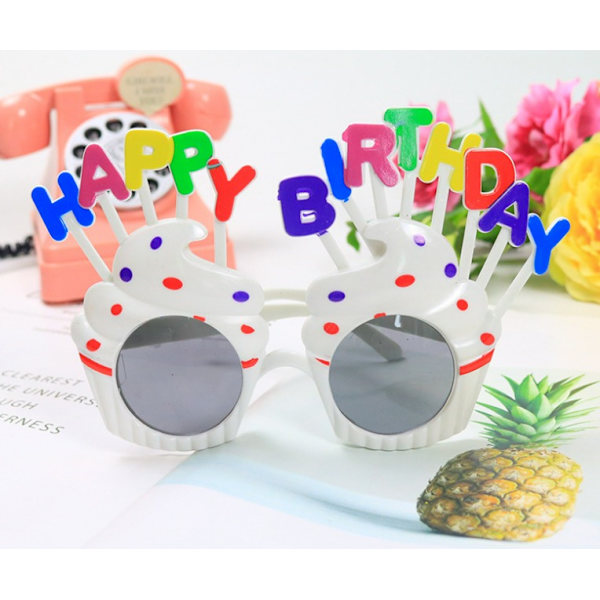 Happy Birthday Solbriller, 1 Par Happy Birthday Fest Solbriller