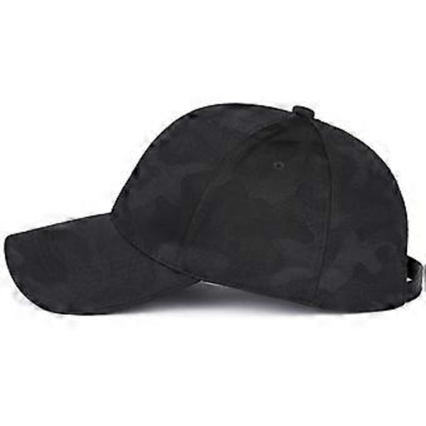 Basebollkeps för män Army Military Camo Sport Gym Solhatt Casual Utomhus Unisex (Svart)