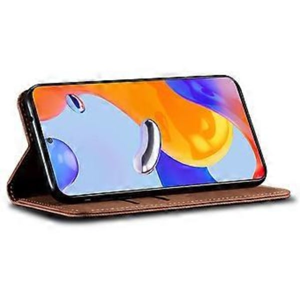 Til Xiaomi Redmi 13C 4G/Poco C65 4G Mobiltelefon Etui Wallet PU Læder Anti-fald Skall (Style D)