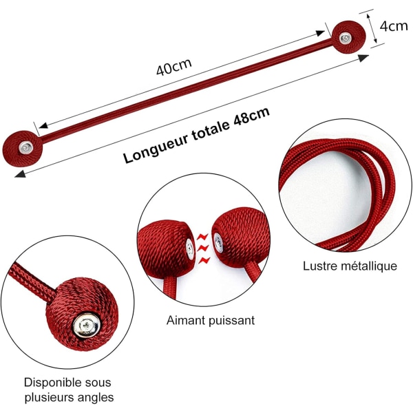 Magneettiset verhonauhat magneettiset punotut verhot