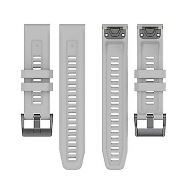 Silikonklokkearmbånd for Garmin Fenix 7S (Grå)