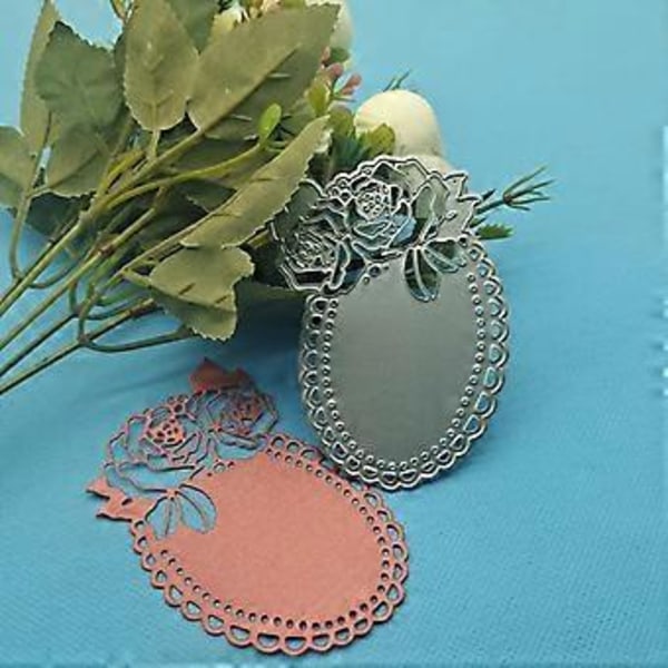 Smink Spegel Metall Skär Dies Schabloner DIY Scrapbooking Album Pappersmall