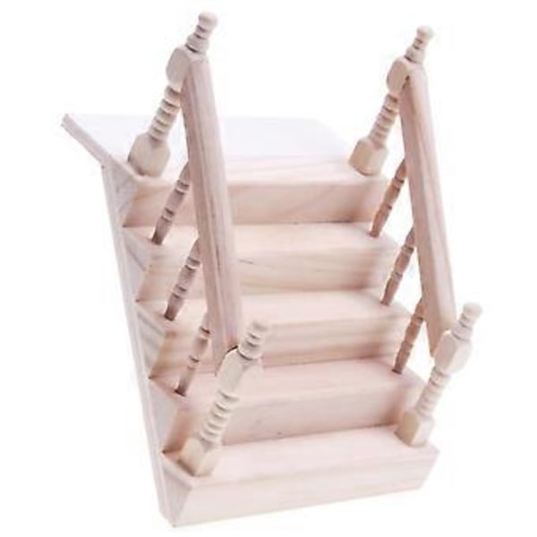 Dukkehus Mini Gelænder Trappe Lille Træ Trappe Model Miniature Gelænder Trappe