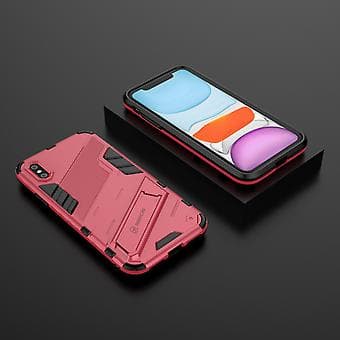 PC + TPU støtsikker etui for iPhone X / XS (Lys rød)