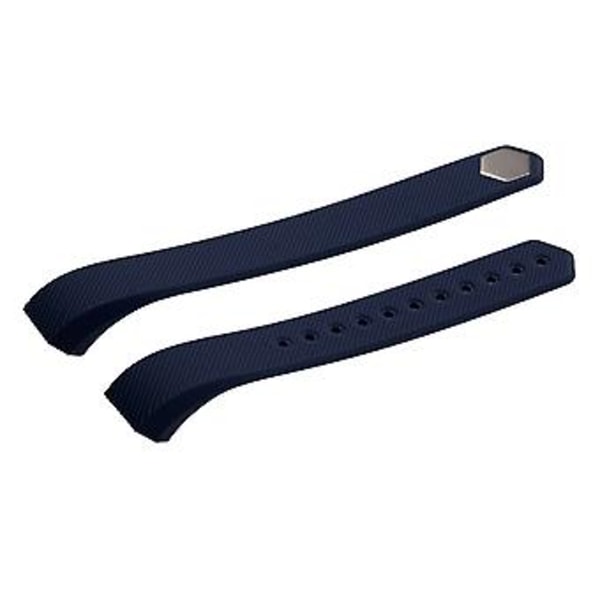 Silikonklokkearmbånd for Fitbit Alta (Mørk Blå)