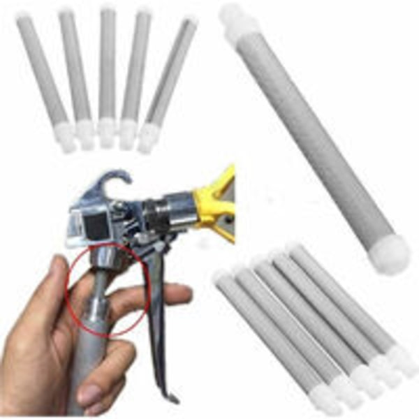 Luftlösa Sprutpistolfilterelement, 5-pack 60 Mesh Filterelement