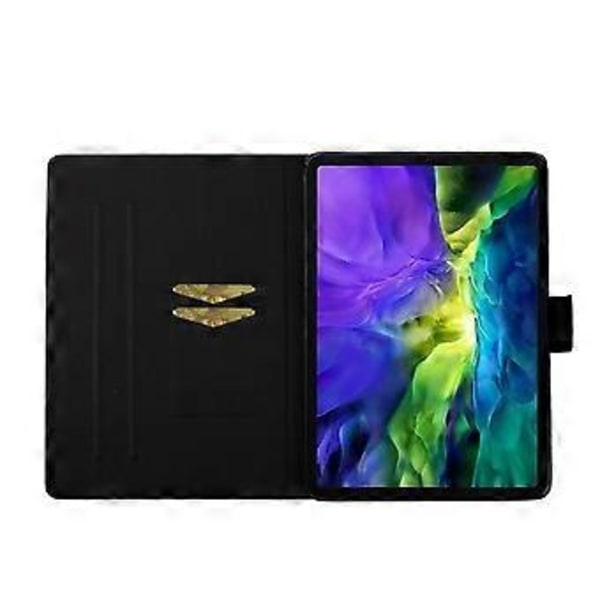 Fargerik Tegne Lærveske For iPad Pro 11 2024 (Tiger)