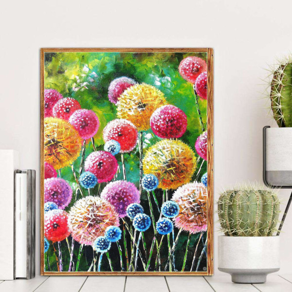 30 x 40 cm, Pissenlit Diamond Painting Broderie Diamant Peintur