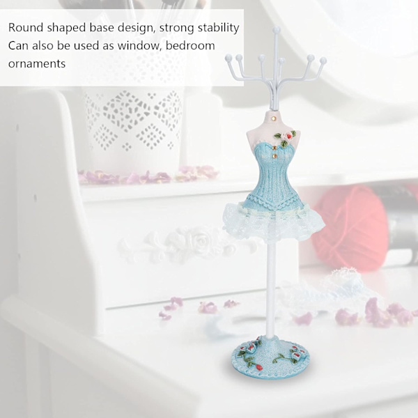 Mannequin smyckesdisplay (stil 1), örhänge halsband ring smyckeshållare display stativ prinsessa Dres