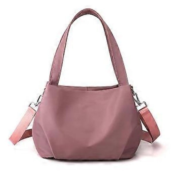 Ensfarget Tote Bag for Kvinner Multifunksjonell Underarmsveske Gave til Bursdag Jubileum (Kjøttfarget Rosa)