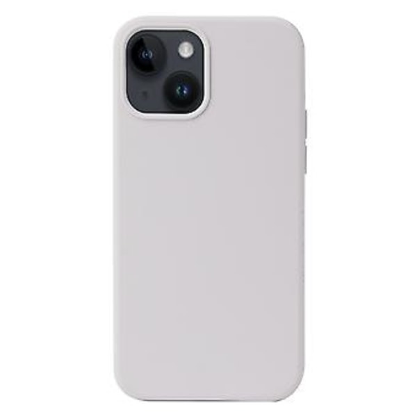 Flytande Silikon Mobilskal för iPhone 15 Plus (Vit)