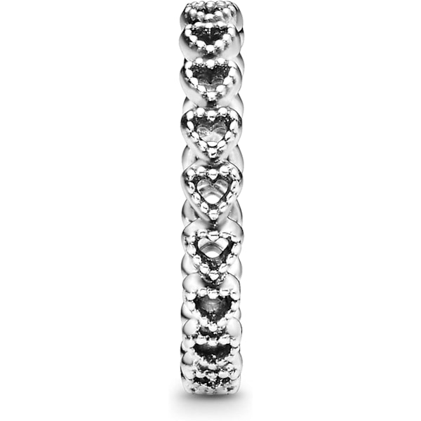 Smykker Band of Hearts Ring i Sterlingsølv S925 Størrelse 54*