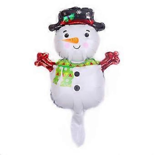 Julgran Jul Snögubbe Ballonger Julfest Layout Ballonger Mini Jul Aluminium Film Ballonger