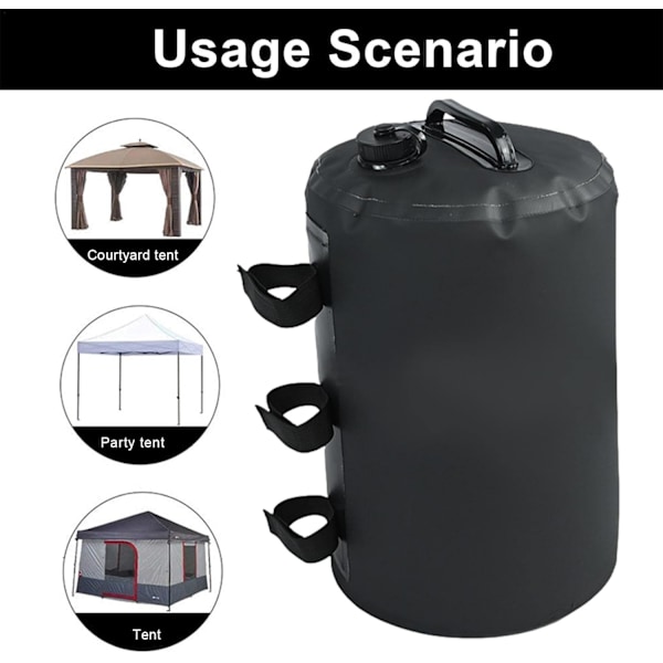 Vektpose for telt (10 liter/20*30 cm) - Tykk sand- og vannpose