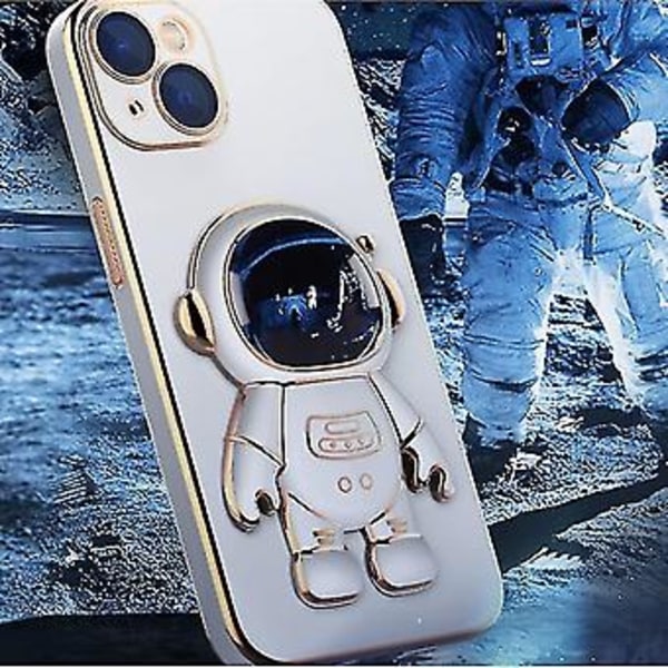 Astronautit Piilotetun Telakan Kotelo Yhteensopiva Iphonen 12 Pro Max/12 Pro/12 Kanssa, Sähköpinnoitettu Tpu Suojakotelo