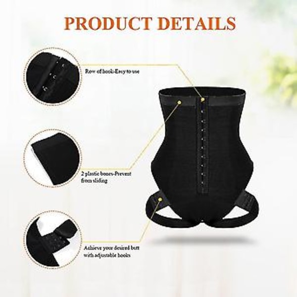 Cuff Tummy Trainer Femme Exceptional Shapewear 2-i-1 Högmidjehöjande Byxor (4XL Svart)