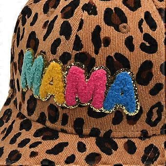 Baseballkeps för kvinnor Mama Mom 3D-lapp Broderad Justerbar Snapback Trucker Hat (mörkgrå)