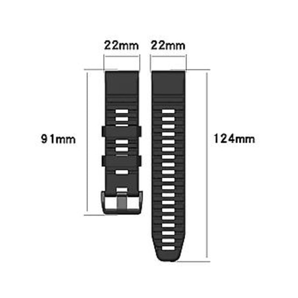 Silikon Sportarmband för Garmin Forerunner 935 (Svart)
