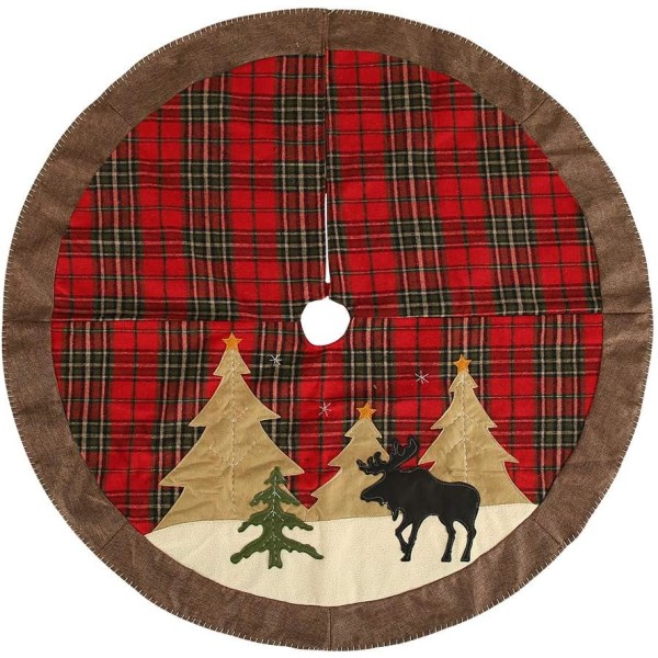 Julgransmatta, Träfotskydd, 105cm/41 Tum Julgransmatta