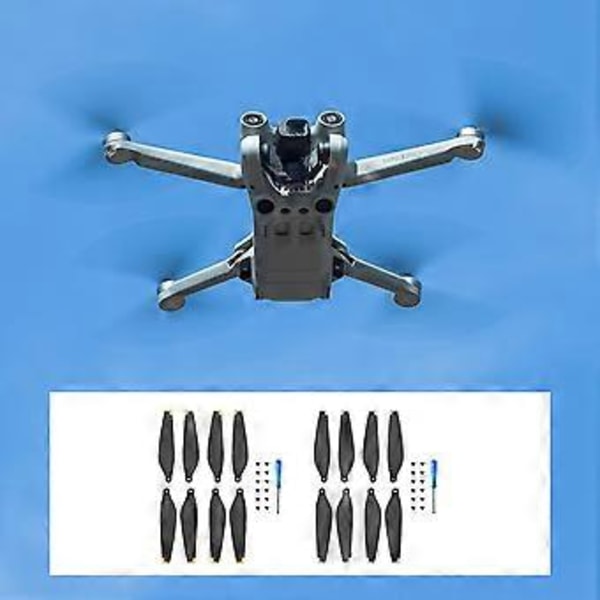 Reservedele til Mini 3 Pro Drone Propeller - Blader, Vinger, Fans (Sæt med to Sølv)