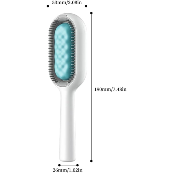1 stk. kattebørste, hundebørste, kattebørste til langt hår, hundebørste til kattehår