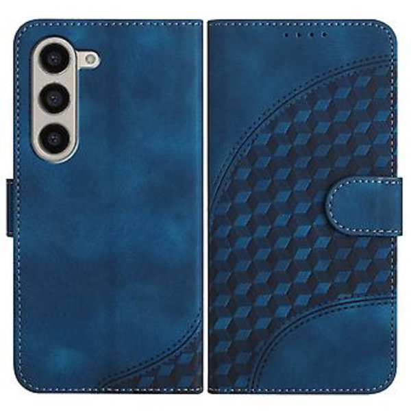 Elefantpräglad PU-fodral för Samsung Galaxy Z Fold5 5G (Kungblå)