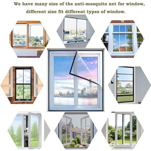 Universal Transparent Window Screen/Washable Mesh | Mosquito Net