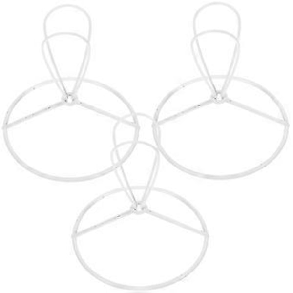 3 stk. Clip-on Lampeskærm Ramme Rund Pæreholder Rund Pæreholder Lampeskærm Pæreholder