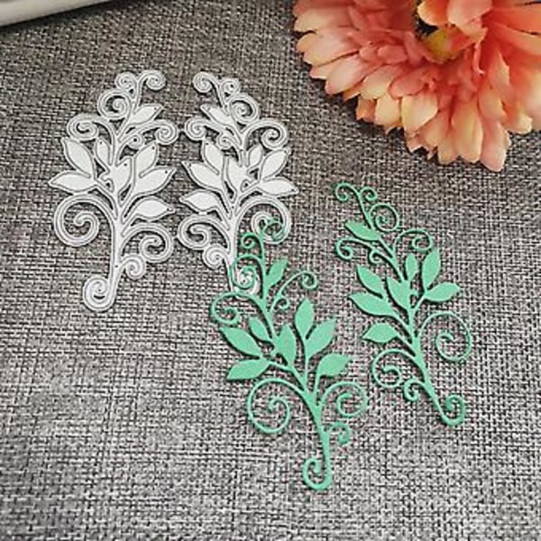 Blad Metall Skärformar Schablon DIY Scrapbooking Album Stämpel Papper Kort Prägling ( )