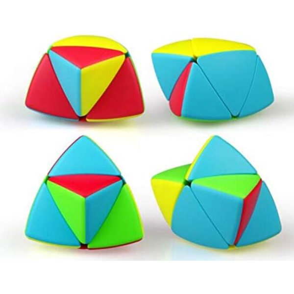 Stickerless Magic Cube Pyramorphix Mastermorphix 2x2 Stickerless