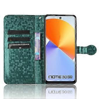 För Infinix Note 30 4G Dot Imprinted PU Läder Stativfodral Plånboksfodral (Stil E)