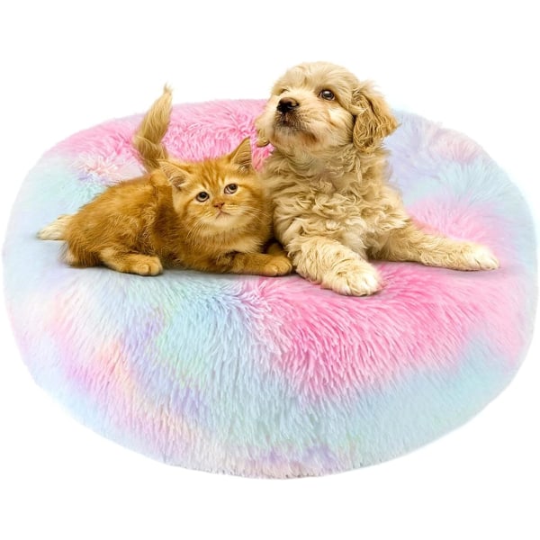 Round Cushion 50cm Pet Bed Cat Cushion Basket Dog Cat Bed Round D