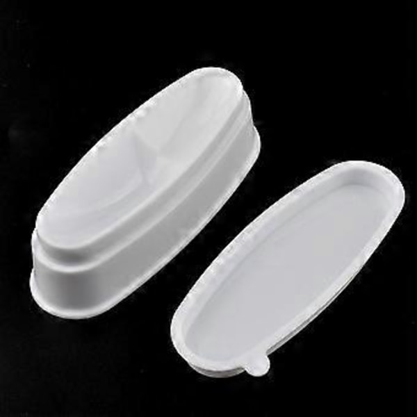 3 stk. Fransk Tip Model Dip Neglebakker Praktiske Plastik Negle Dip Pulverbakker