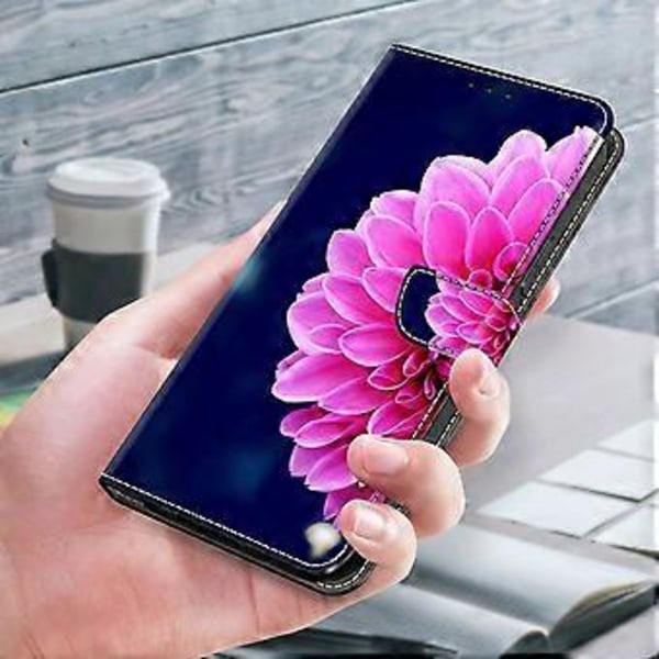 Flipfodral i PU-läder för Xiaomi Redmi Note 12 4G med 3D-mönstertryck, plånboksfunktion och stativ (Stil D)