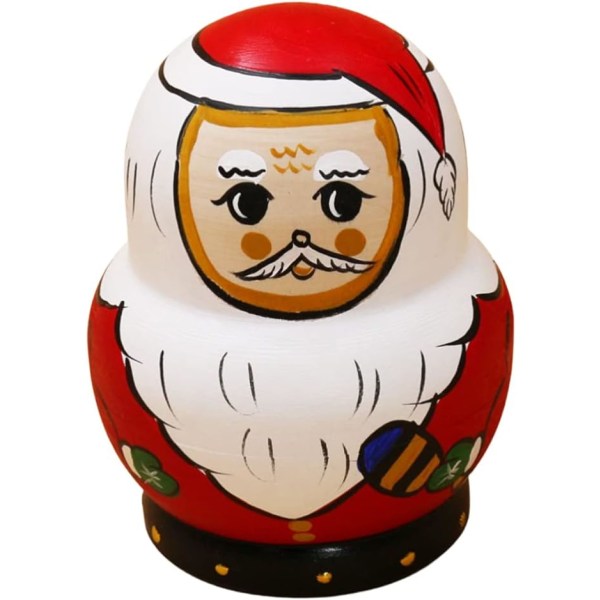 Matryoshka Trä Ryska Nestingdockor för Barn 10 st Matryoshk