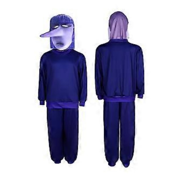 Insidan Ut 2 Cosplay Kostym Party Maskerad Jumpsuit Bodysuit Set för Män Kvinnor (110 Ennui)