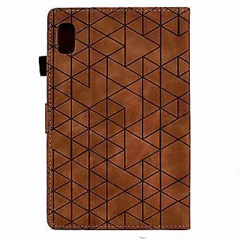 Rhombus Tablettfodral För Lenovo Tab P11 Gen 2 (Brun)