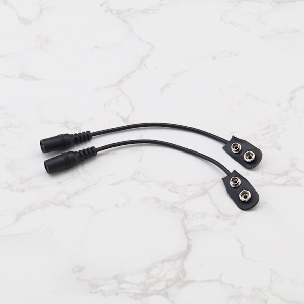 10 st DC 9V strömkablar för gitarr-effekter Kompatibla med de flesta gitarr-effekt-enheter DC-strömkabel
