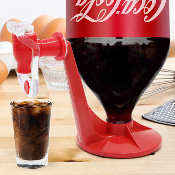 Sodavandsdispenser Coca-Cola flaske på hovedet drikkevand