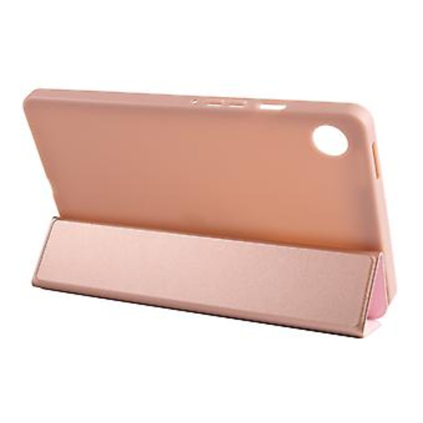 Kolminkertainen Nahkainen Tabletin Kotelo Samsung Galaxy Tab A9:lle (Rose Gold)