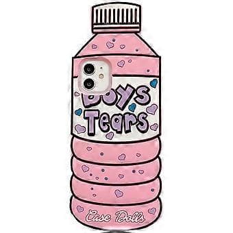 Etui til iPhone 12 Pro Max - Boys Tears 3D Blød Silikone (Pink)