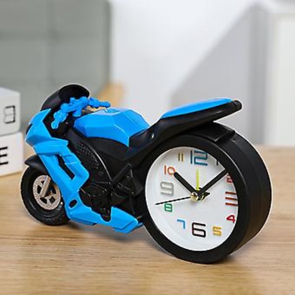 Motorcykelväckarklocka Ornament (Blå)