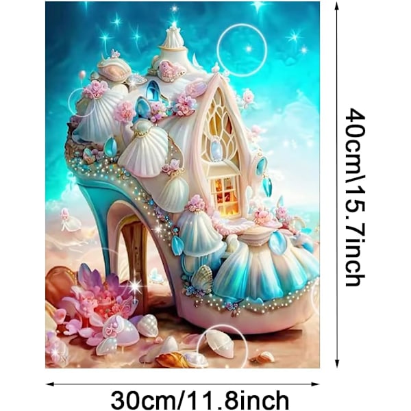 DIY 5D Diamantmålning, Diamantbroderi Komplett Kit, Vuxna