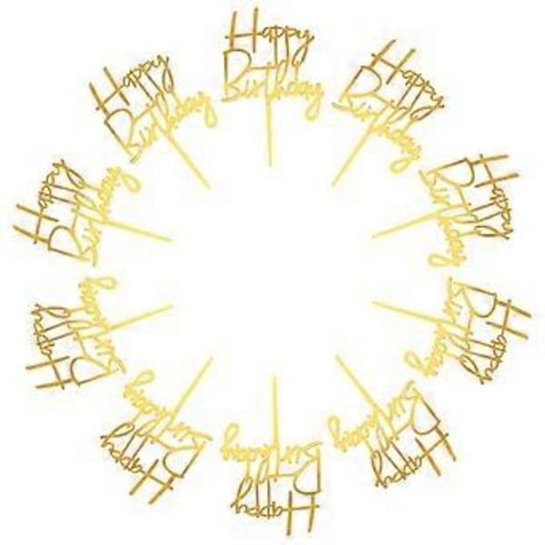 10 stk. Cupcake Dekoration Baby Fødselsdagskage Pynt Festkage Pynt Skinnende Kage Pynt Kage Fotografi Pynt Dessert Toppers