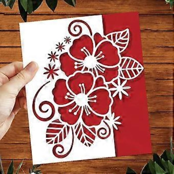 Julklappsbloss Metallstansar Schabloner DIY Scrapbooking Album Pappkort Mall Form Prägling Hantverk