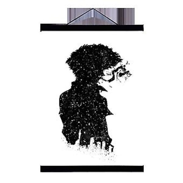 Wekity Bounty Hunter Væghængt Canvas Print Poster, Enkel Fashion Sort og Hvid Kunsttegning Dekoration til Hjemmet Stue Soveværelse Kontor og Børneværelse
